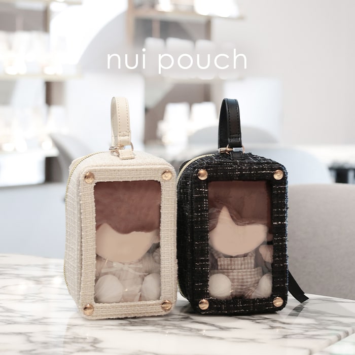 tweed nui pouch / ivory