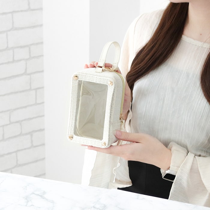 tweed nui pouch / ivory