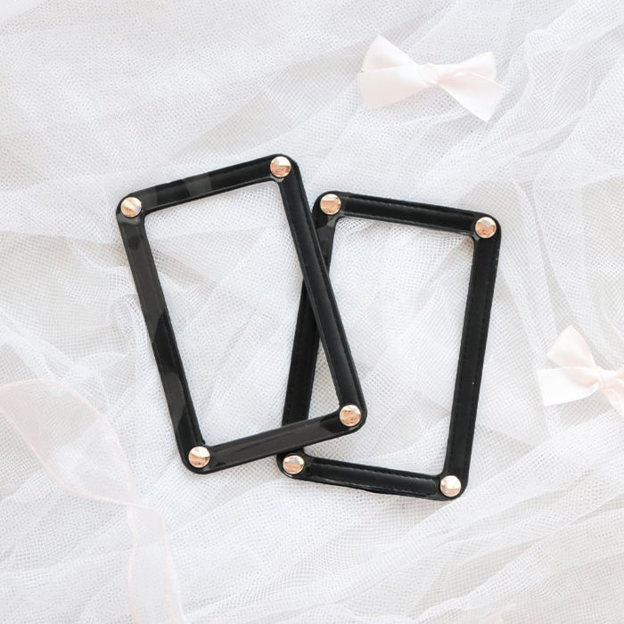 clear deco parts / black