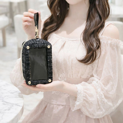 tweed nui pouch / black