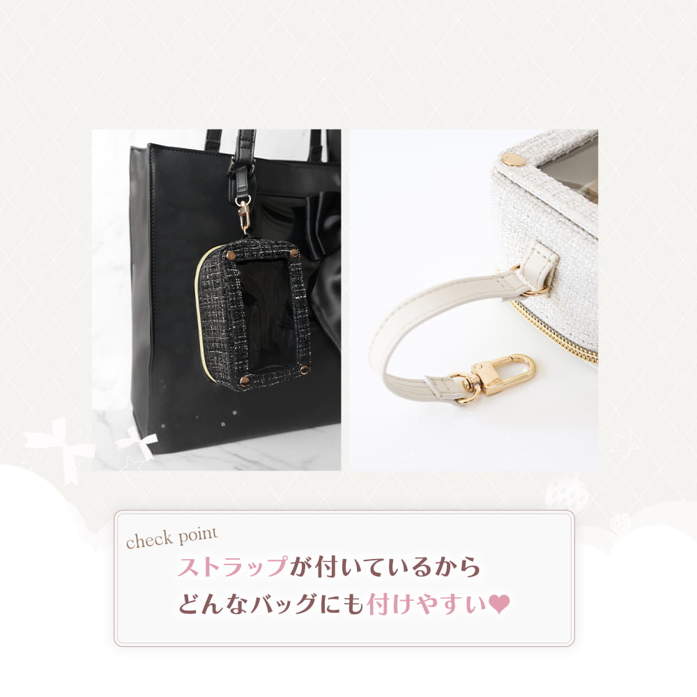 tweed nui pouch / black – riridear