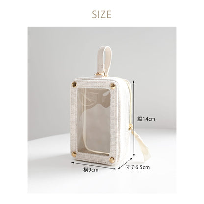 tweed nui pouch / ivory