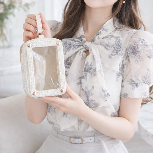 tweed nui pouch / ivory