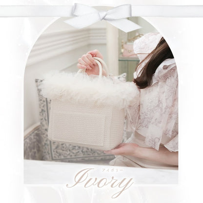 tulle bag/ivory