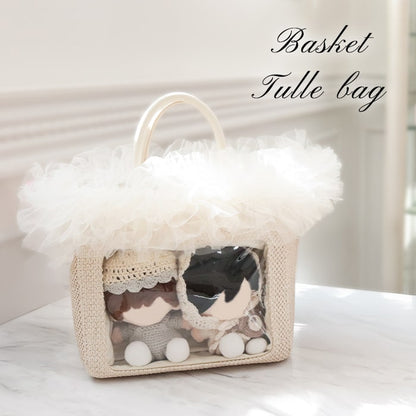tulle bag/ivory